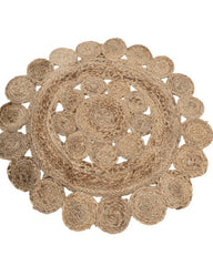 Cutwork Brown Jute Dhurrie - 3