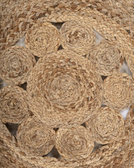 Cutwork Brown Jute Dhurrie - 5
