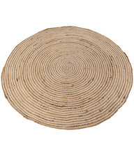 Textured Brown Jute Dhurrie - 3