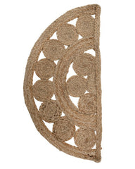 Cutwork Brown Jute Dhurrie - 2