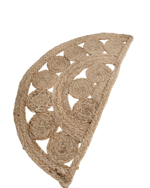 Cutwork Brown Jute Dhurrie - 4