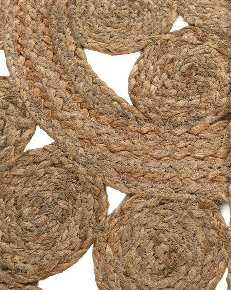Cutwork Brown Jute Dhurrie - 5