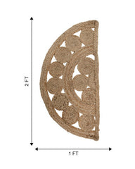 Cutwork Brown Jute Dhurrie - 6