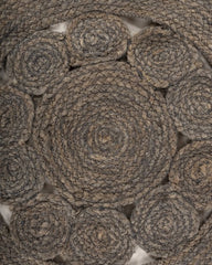 Cutwork Silver Jute Dhurrie - 5