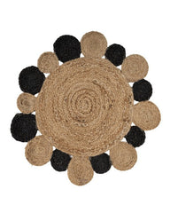 Cutwork Brown Jute Dhurrie - 2