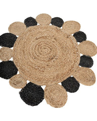 Cutwork Brown Jute Dhurrie - 3