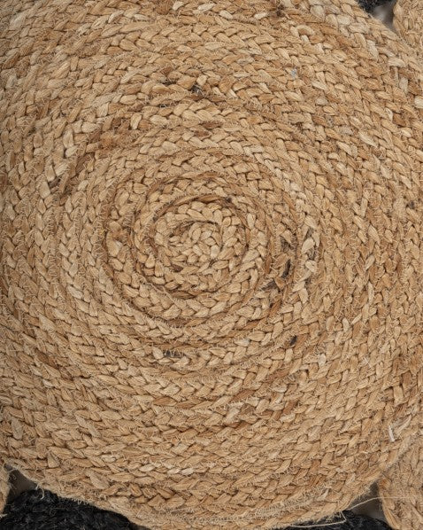 Cutwork Brown Jute Dhurrie - 5