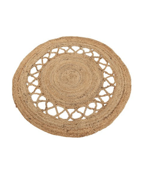 Braided Brown Jute Dhurrie - 3