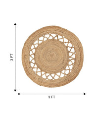 Braided Brown Jute Dhurrie - 6
