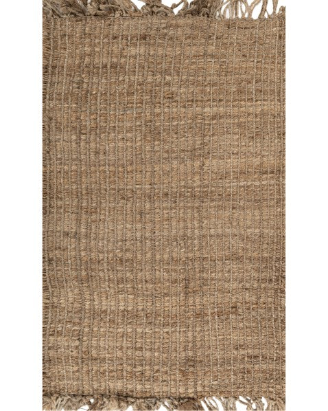 Solid Brown Jute Dhurrie - 2