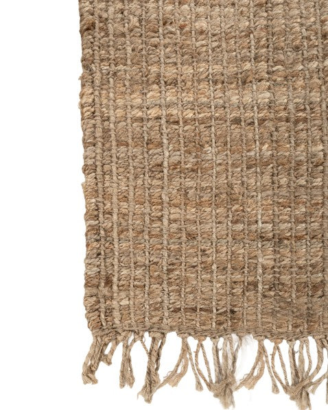 Solid Brown Jute Dhurrie - 4