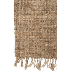 Solid Brown Jute Dhurrie - 4