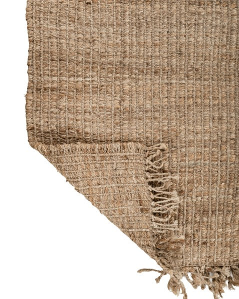 Solid Brown Jute Dhurrie - 5