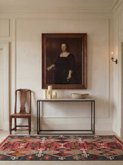 Asterlane Ribbon Red Treetop 5X7'6 Feet Dhurrie 100% Cotton for Living Room,Bedroom,Home