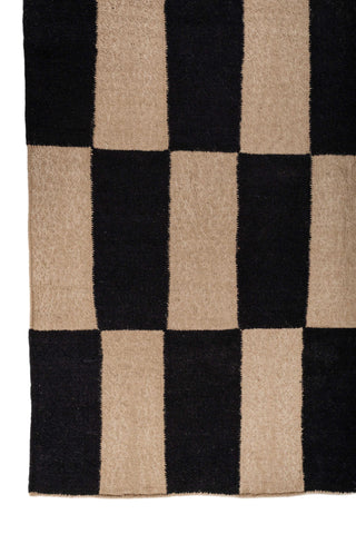 Asterlane Natural Ebony 5X8 Feet Dhurrie 50% Jute and 50% Reyon Chennile for Living Room,Bedroom,Home