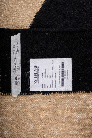 Asterlane Natural Ebony 5X8 Feet Dhurrie 50% Jute and 50% Reyon Chennile for Living Room,Bedroom,Home