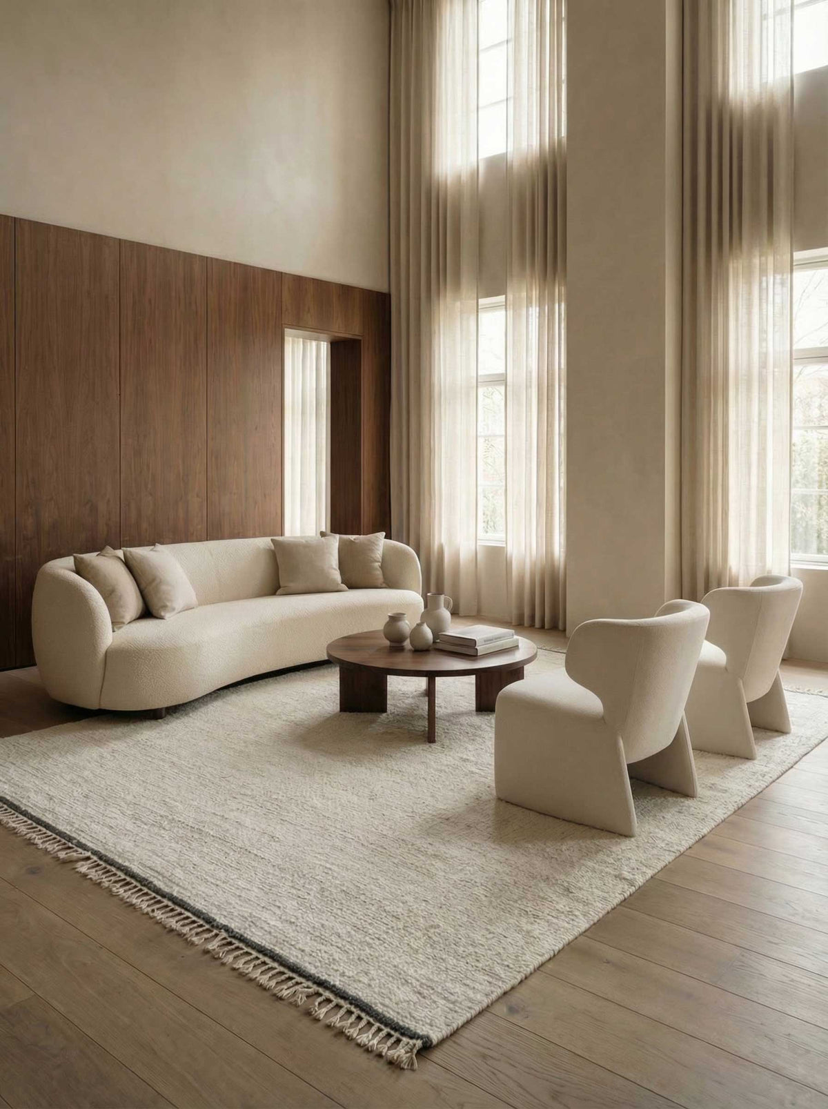 Asterlane White Ebony 6'6X8 Feet Dhurrie 100% Jute for Living Room,Bedroom,Home