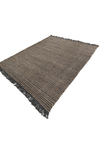 Asterlane Tan Ebony 8X10 Feet Dhurrie 100% Jute for Living Room,Bedroom,Home