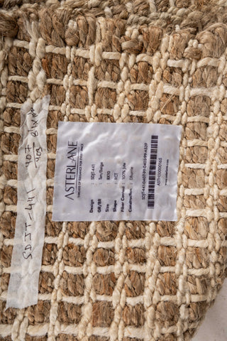 Asterlane Tan Beige 8X10 Feet Dhurrie 100% Jute for Living Room,Bedroom,Home