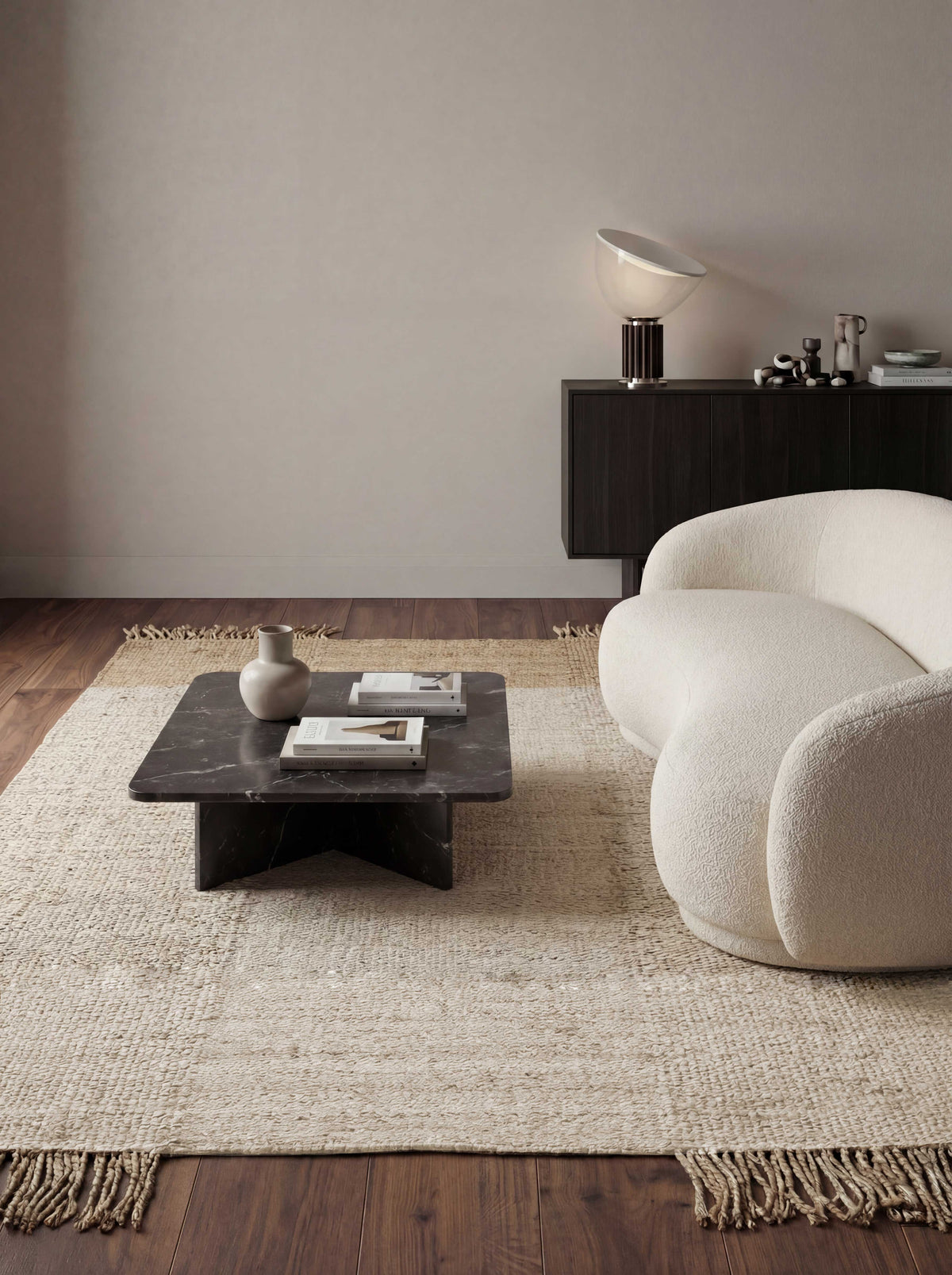 Asterlane Tan White 3X5 Feet Dhurrie 100% Jute for Living Room,Bedroom,Home