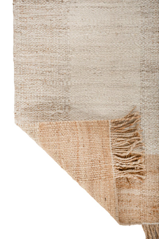 Asterlane Tan White 3X5 Feet Dhurrie 100% Jute for Living Room,Bedroom,Home