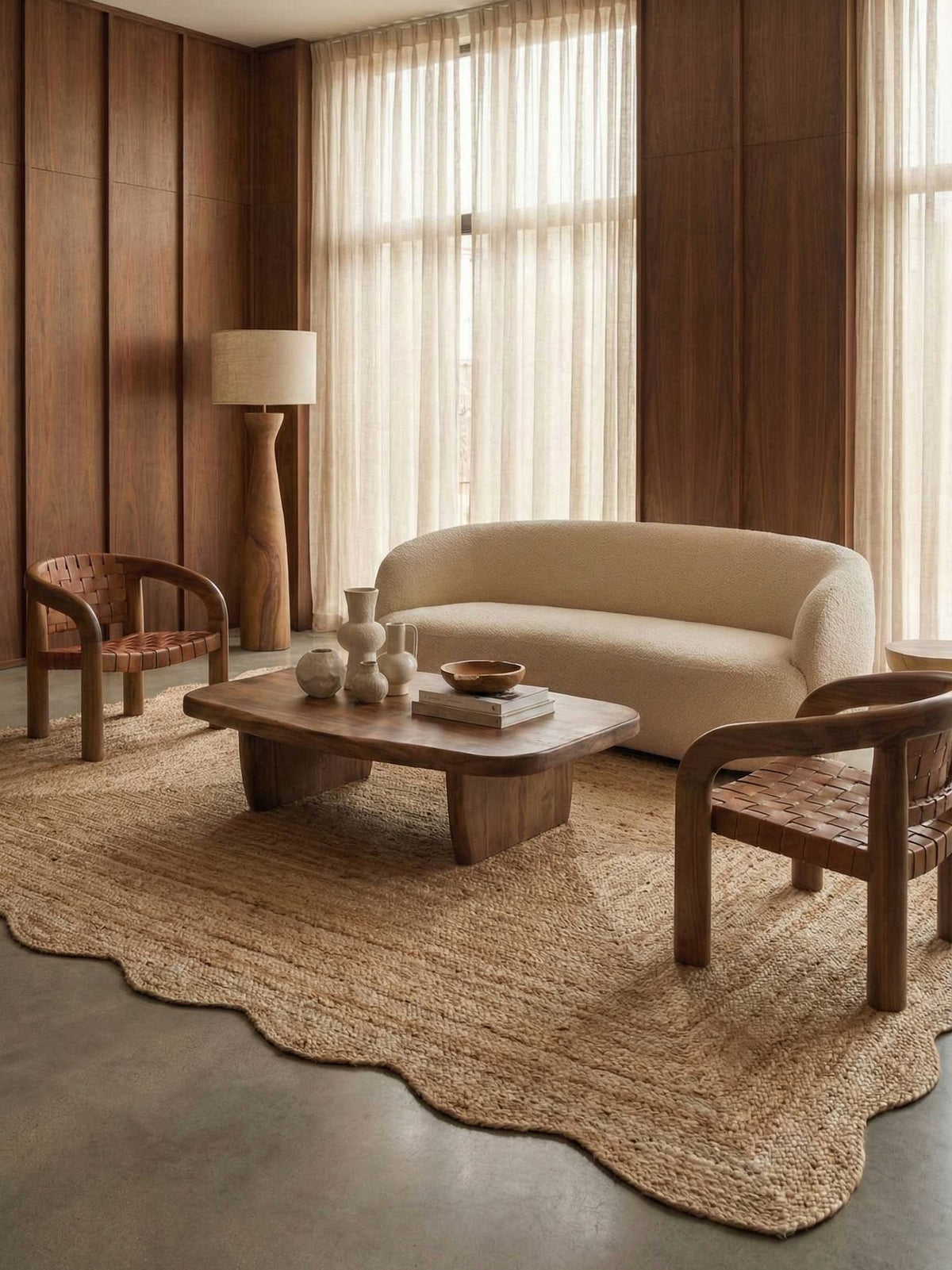 Asterlane Natural Brown  4X6 Feet Dhurrie 100% Jute for Living Room,Bedroom,Home