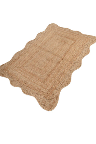 Asterlane Natural Brown  4X6 Feet Dhurrie 100% Jute for Living Room,Bedroom,Home