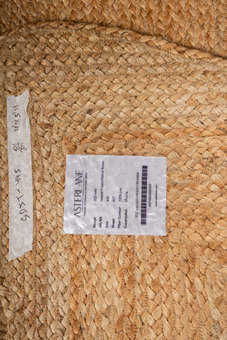 Asterlane Natural Brown  4X6 Feet Dhurrie 100% Jute for Living Room,Bedroom,Home