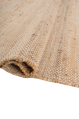 Asterlane Natural Brown White 5X7'6 Feet Dhurrie 100% Jute for Living Room,Bedroom,Home