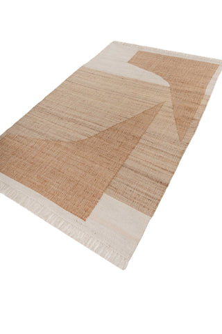 Asterlane Tan Natural Brown 5X8 Feet Dhurrie 100% Jute for Living Room,Bedroom,Home