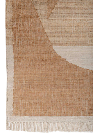 Asterlane Tan Natural Brown 5X8 Feet Dhurrie 100% Jute for Living Room,Bedroom,Home