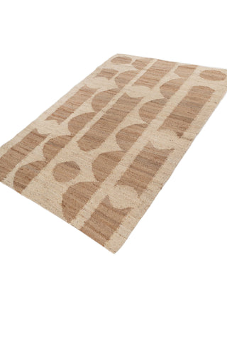 Asterlane Tan Natural 5'6X8 Feet Dhurrie 100% Jute for Living Room,Bedroom,Home