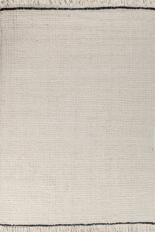 Asterlane White Ebony 4'6X6'6 Feet Dhurrie 100% Jute for Living Room,Bedroom,Home