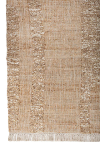 Asterlane Tan White 5'6X7'6 Feet Dhurrie 70% Jute and 30% Wool for Living Room,Bedroom,Home