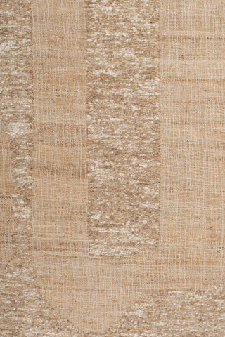 Asterlane Tan White 5'6X7'6 Feet Dhurrie 70% Jute and 30% Wool for Living Room,Bedroom,Home