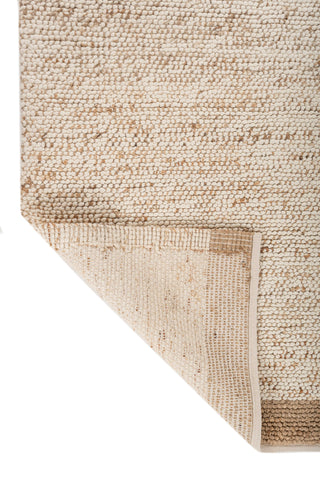 Asterlane Tan White 5X8 Feet Dhurrie 60% Jute and 40% Wool for Living Room,Bedroom,Home