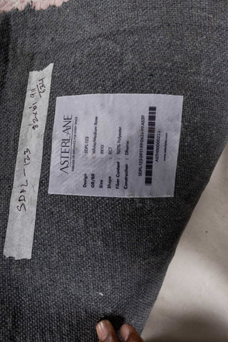 Asterlane White Medium Rose 8X10 Feet Dhurrie 100% Polyester for Living Room,Bedroom,Home