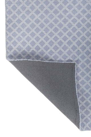 Asterlane Victoria Blue White 5X8 Feet Dhurrie 100% Polyester for Living Room,Bedroom,Home