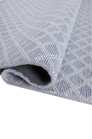 Asterlane Victoria Blue White 5X8 Feet Dhurrie 100% Polyester for Living Room,Bedroom,Home