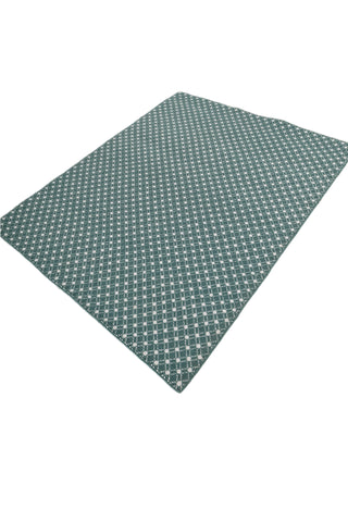 Asterlane Treetop White 5X6'6 Feet Dhurrie 100% Polyester for Living Room,Bedroom,Home