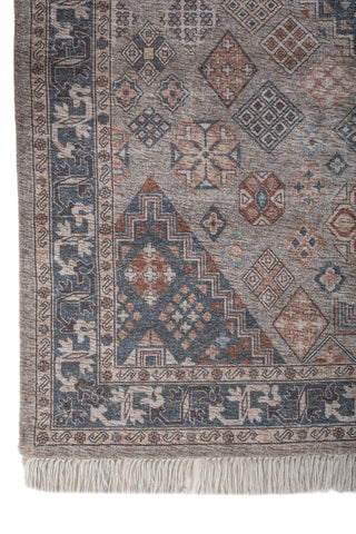 Asterlane Coral Essence Siam Blue 5X8 Feet Dhurrie 100% Reyon Chennile for Living Room,Bedroom,Home