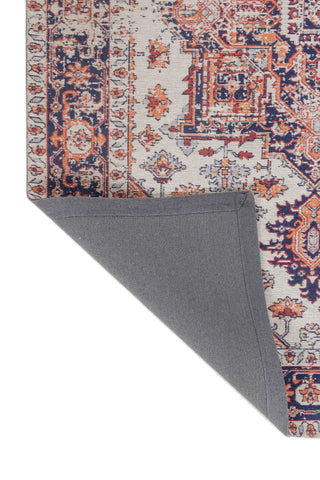 Asterlane Siam Blue Ribbon Red 5X7'6 Feet Dhurrie 100% Reyon Chennile for Living Room,Bedroom,Home