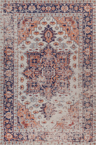 Asterlane Siam Blue Ribbon Red 5X7'6 Feet Dhurrie 100% Reyon Chennile for Living Room,Bedroom,Home