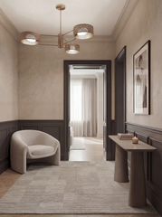 Asterlane White Sand 5X8 Feet Dhurrie 100% Wool for Living Room,Bedroom,Home