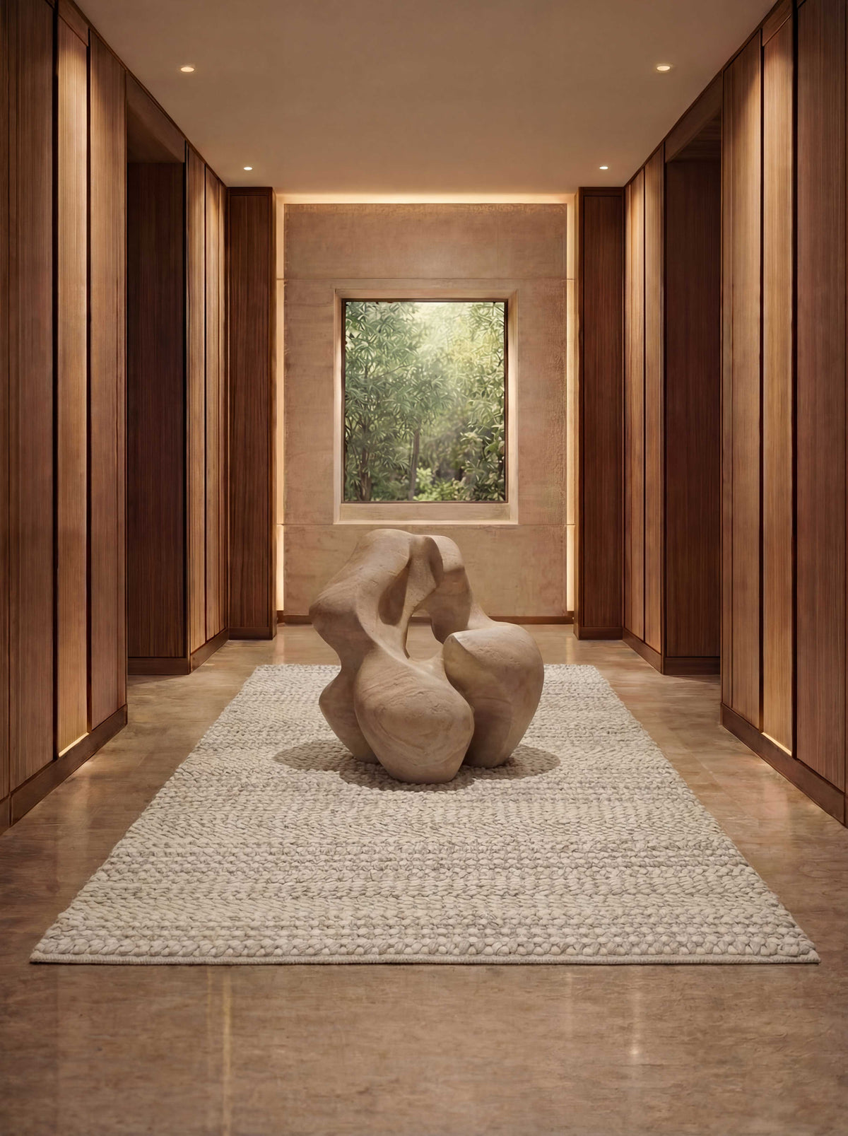 Asterlane Wisteria White 5X8'6 Feet Dhurrie 100% Wool for Living Room,Bedroom,Home