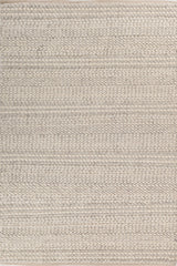Asterlane Wisteria White 5X8'6 Feet Dhurrie 100% Wool for Living Room,Bedroom,Home