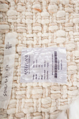 Asterlane White White 5X8 Feet Dhurrie 100% Wool for Living Room,Bedroom,Home