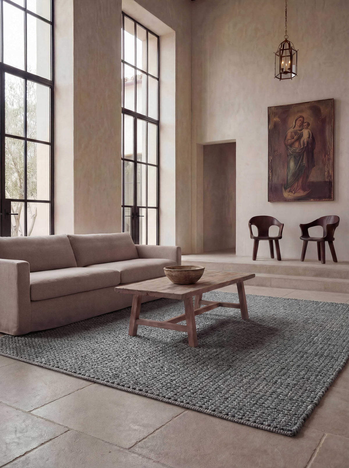 Asterlane Wisteria Wisteria 5X7'6 Feet Dhurrie 100% Wool for Living Room,Bedroom,Home