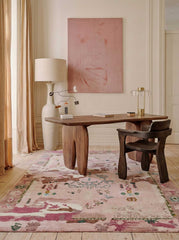 Asterlane Medium Rose Wasabi 6X9 Feet Dhurrie 100% Viscose for Living Room,Bedroom,Home