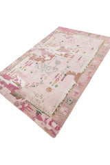 Asterlane Medium Rose Wasabi 6X9 Feet Dhurrie 100% Viscose for Living Room,Bedroom,Home